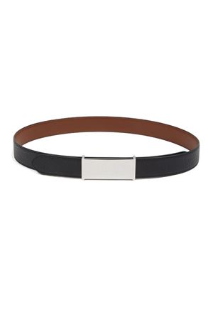 Black leather belt MAISON MARGIELA | SA3TP0011P8611HB112